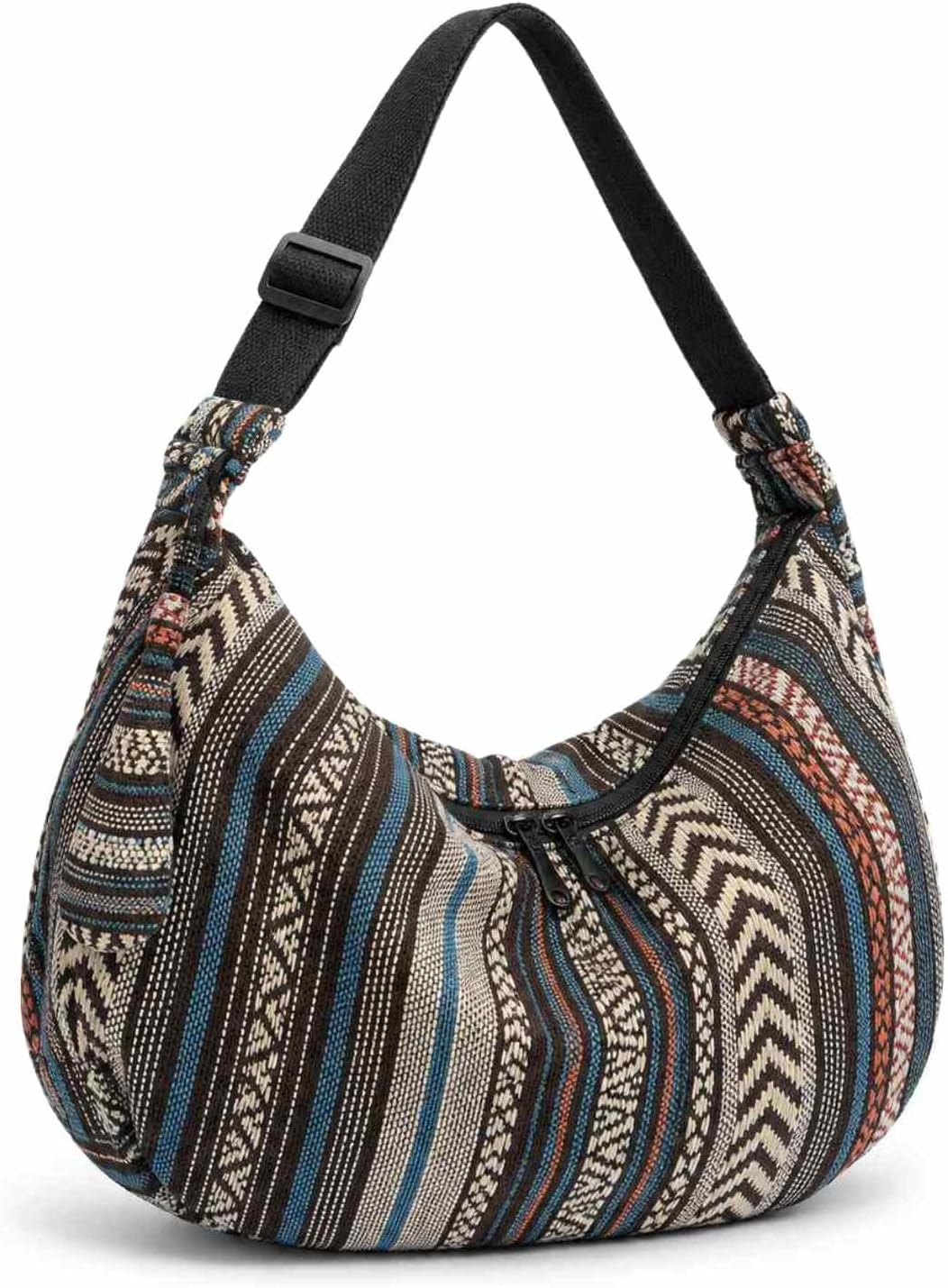 hippie cloth purses for women, cute Small hobo boho purses crescent crossbody bags, vintage aesthetic bags