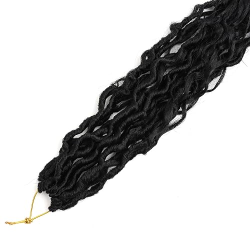 Miniatura 8 de LMZIM Cabello de ganchillo Goddess Locs de 24 pulgadas, 8 paquetes de cabello sintético de ganchillo para mujeres negras, cabello de ganchillo