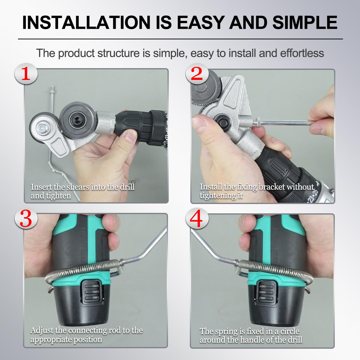 Metal Nibbler Drill Attachment - Cut Sheet Metal Fast -2