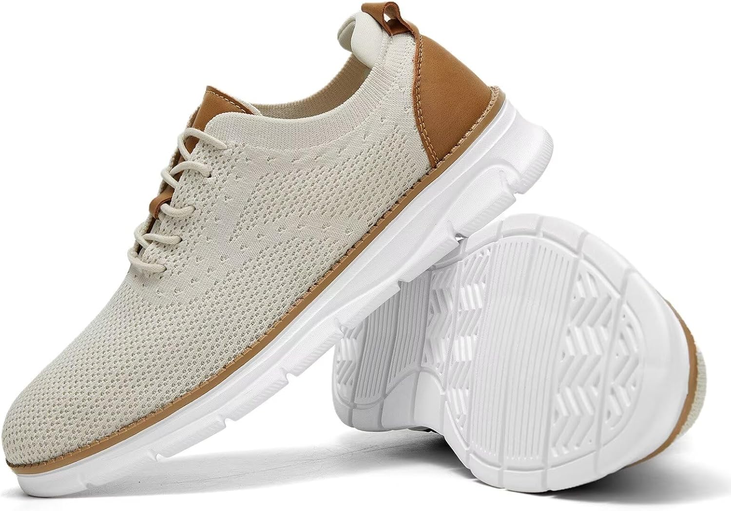 Men's Mesh Sneakers Oxfords Lace-Up Lightweight Casual Walking Shoes Driving Shoes - Image 7