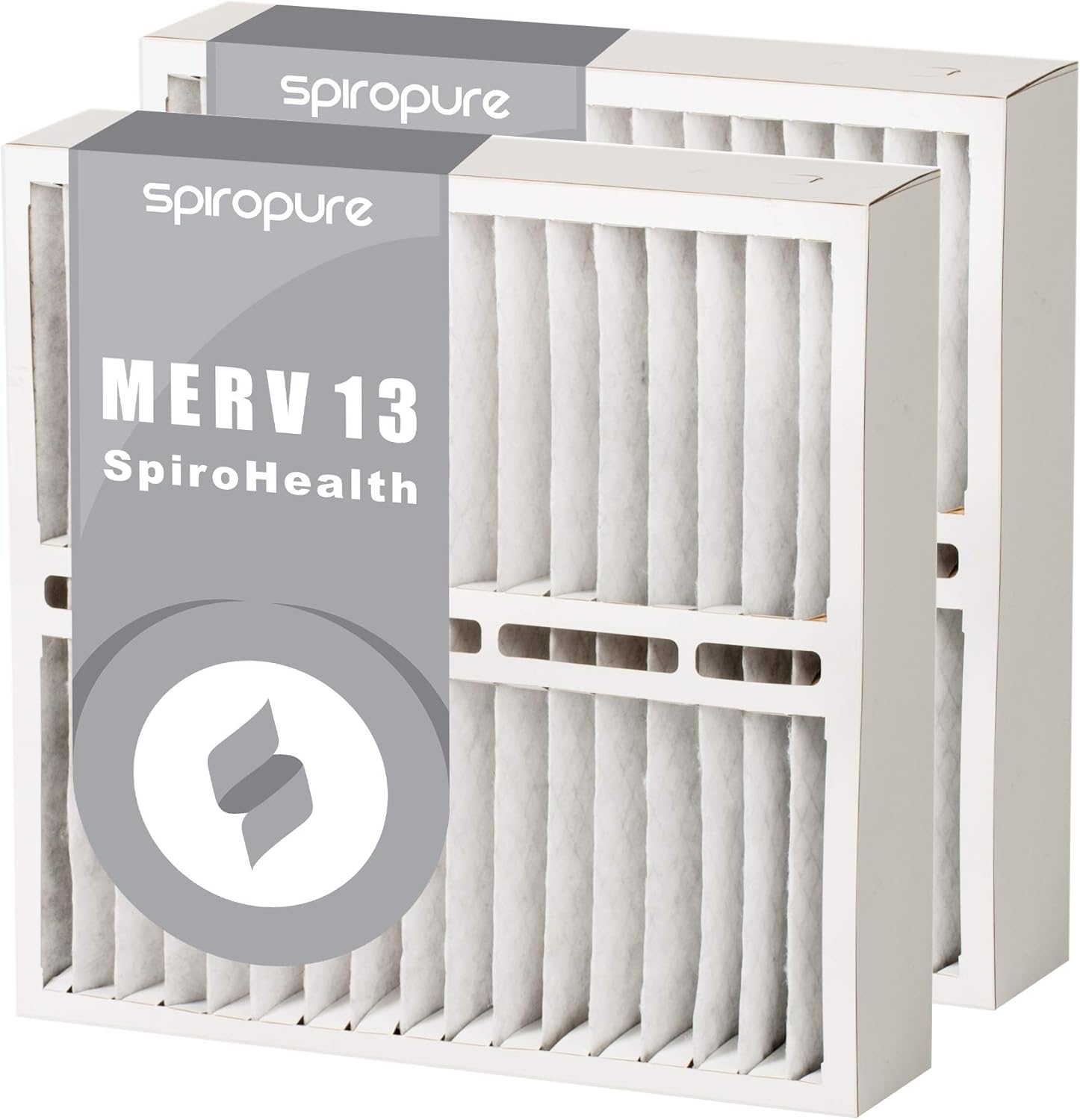 21x26x5 MERV 13 White Pleated Furnace Filters (2 Pack)