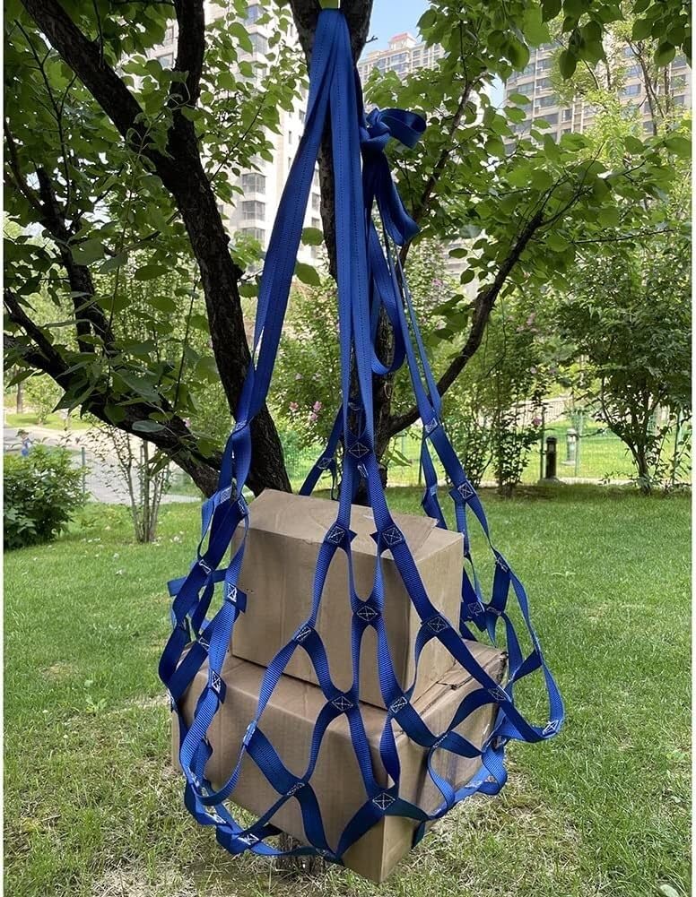 Siatka płaska do podnoszenia odporna na zużycie lub wiązania taśmowa olinowania budowlanego Przenoszenie Holowanie Podnoszenie(1.5x1.5m(2ton))