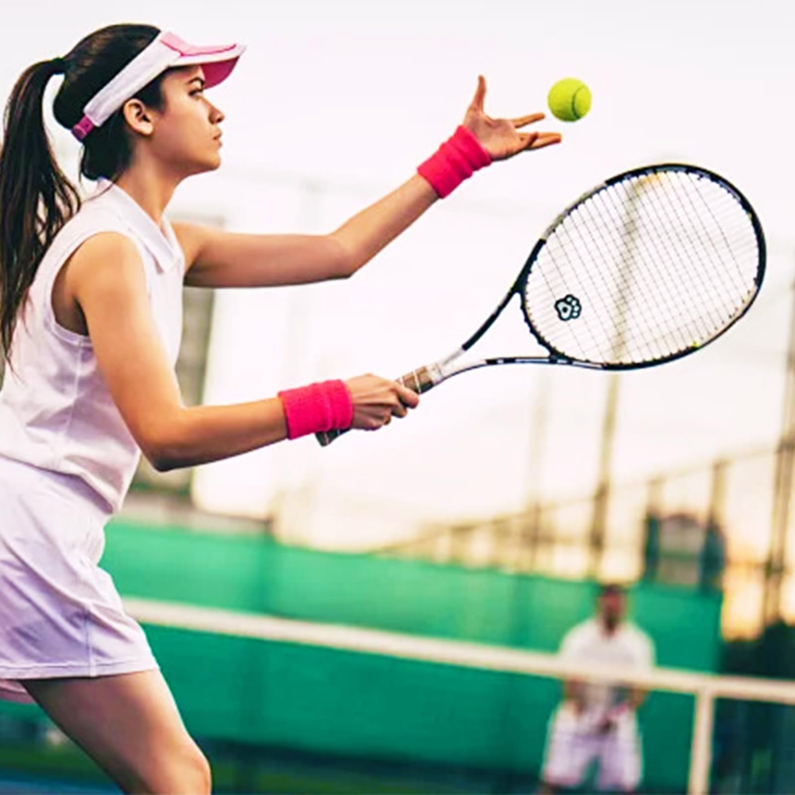 Amortiguadores de tenis de silicona para raquetas de tenis, bádminton y squash, forma de garra de gato