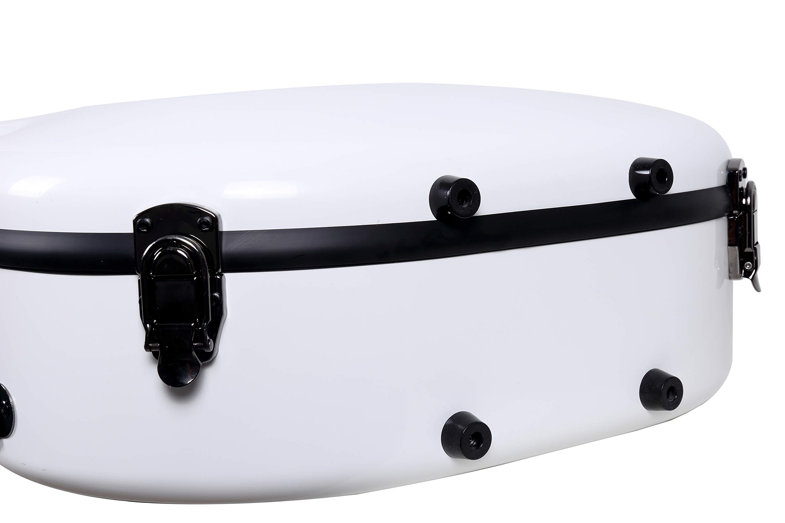 Crossrock Deluxe Fiberglas-Koffer für OM, Martin 000 Gitarren, TSA-Verriegelung (CRF2021OMWT)