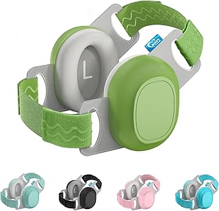 Bella's Friends Baby Ear Muffs for Noise Protection - Comfy & Adjustable 24dB Noise Cancelling Headphones for Babies(3–48 Months) - Soft Fontanel-Safe Design Improves Sleep & Travel Comfort, Green
