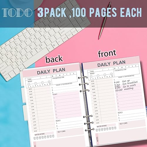 Miniatura 4 de Bloc de notas de lista de tareas, paquete de 3 cuadernos de lista de todo para el trabajo, bloc de notas de lista de verificación, planificador de