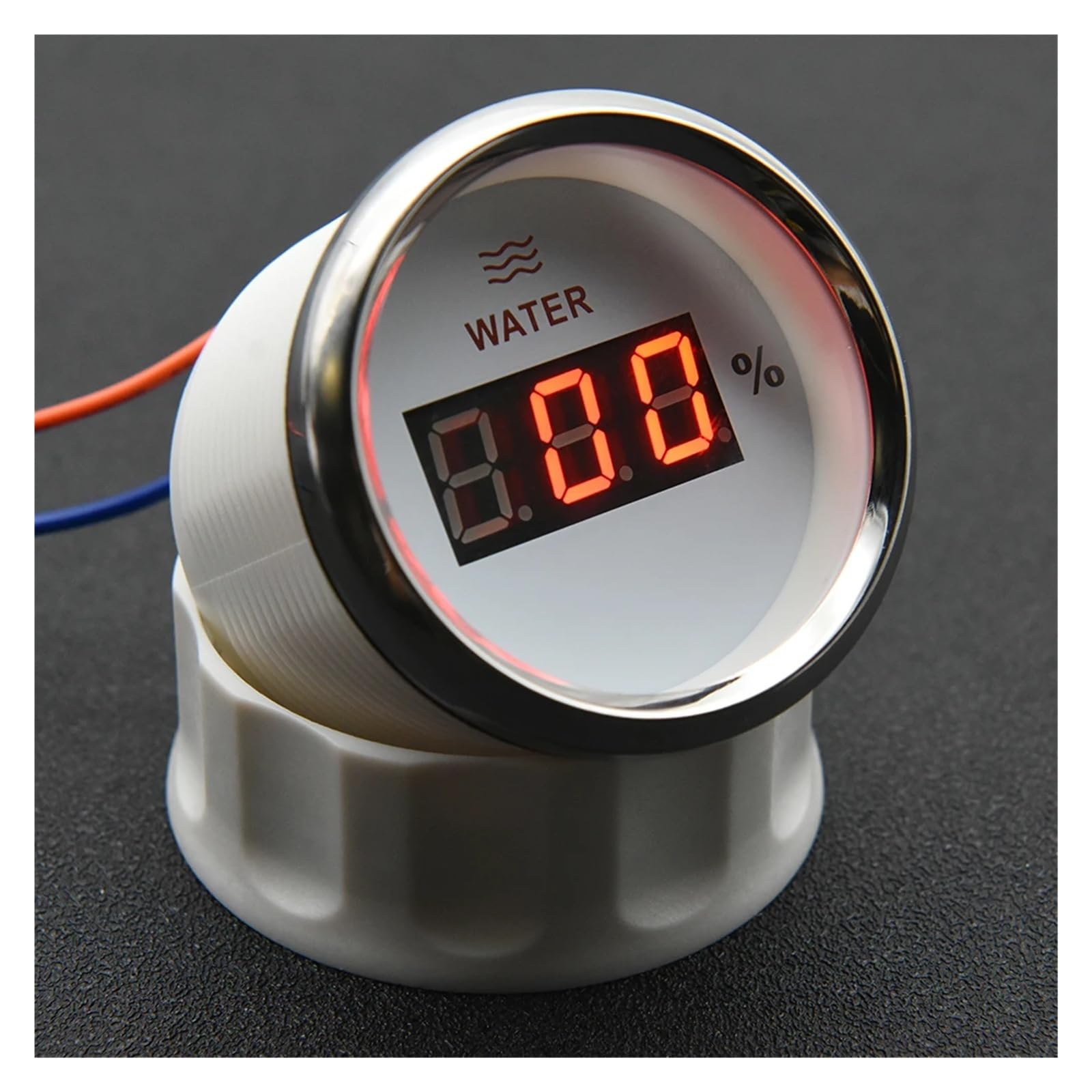 Cyfrowy wskaźnik poziomu wody 2 "52 mm z czerwonym podświetleniem LED 0-190ohm Wskaźnik poziomu wody w zbiorniku do samochodu RV łodzi Stabilne wyjście(240-33ohm WS)