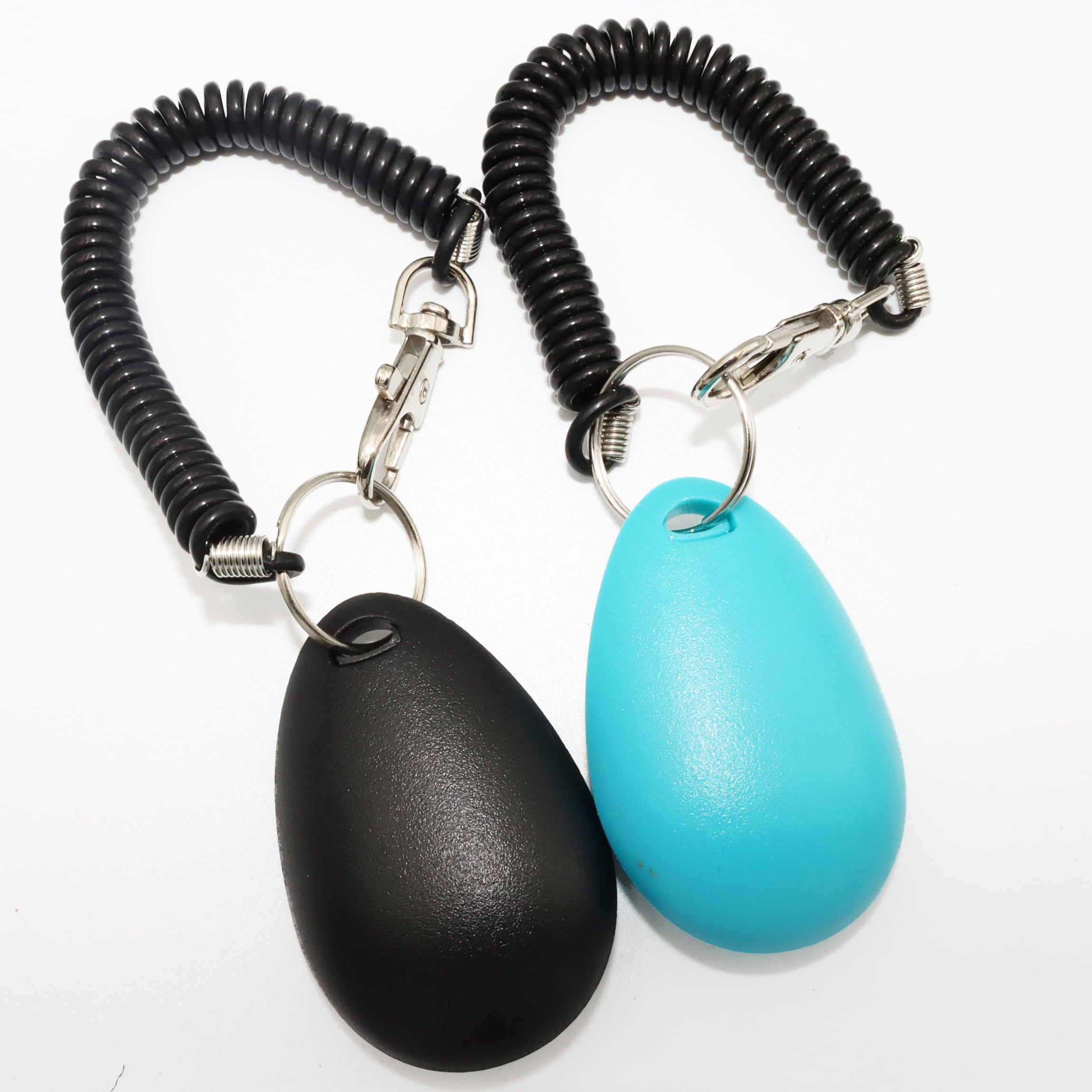 Clicker de Dressage pour Animaux de Compagnie avec dragonne – Clicker de Dressage pour Chien (Nouveau Noir + Bleu)