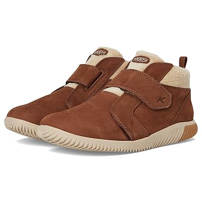 KEEN Kids KNX Middie Easy On Strap Comfortable Barefoot Feel Sneakers (Little Kid/Big Kid) Kids Shoes Bison/Safari