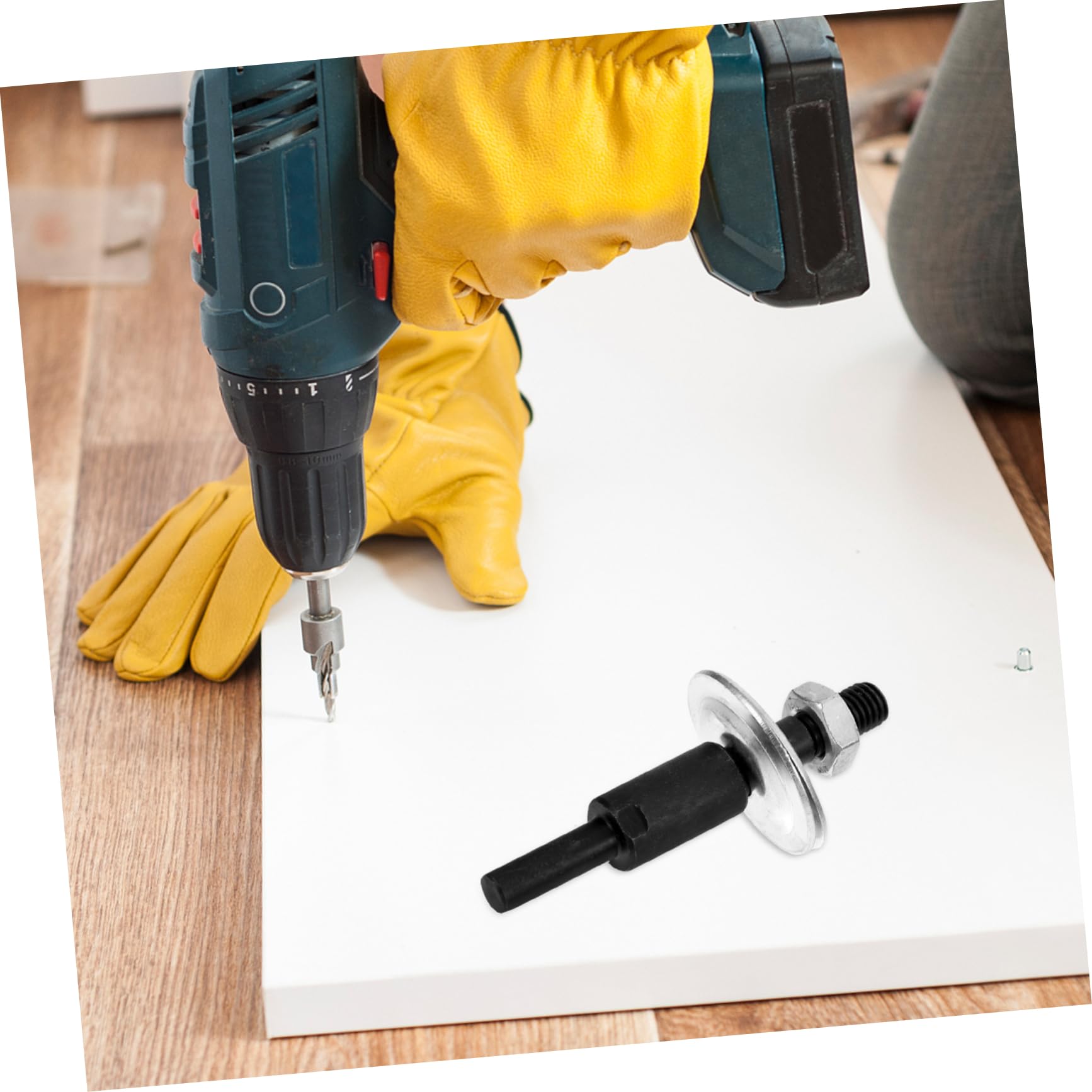 ARTIBETTER 2 Sets Drill Arbor Adapter Metal Grinding Wheel Mandrel Easy Install Sanding Wheel for Drill