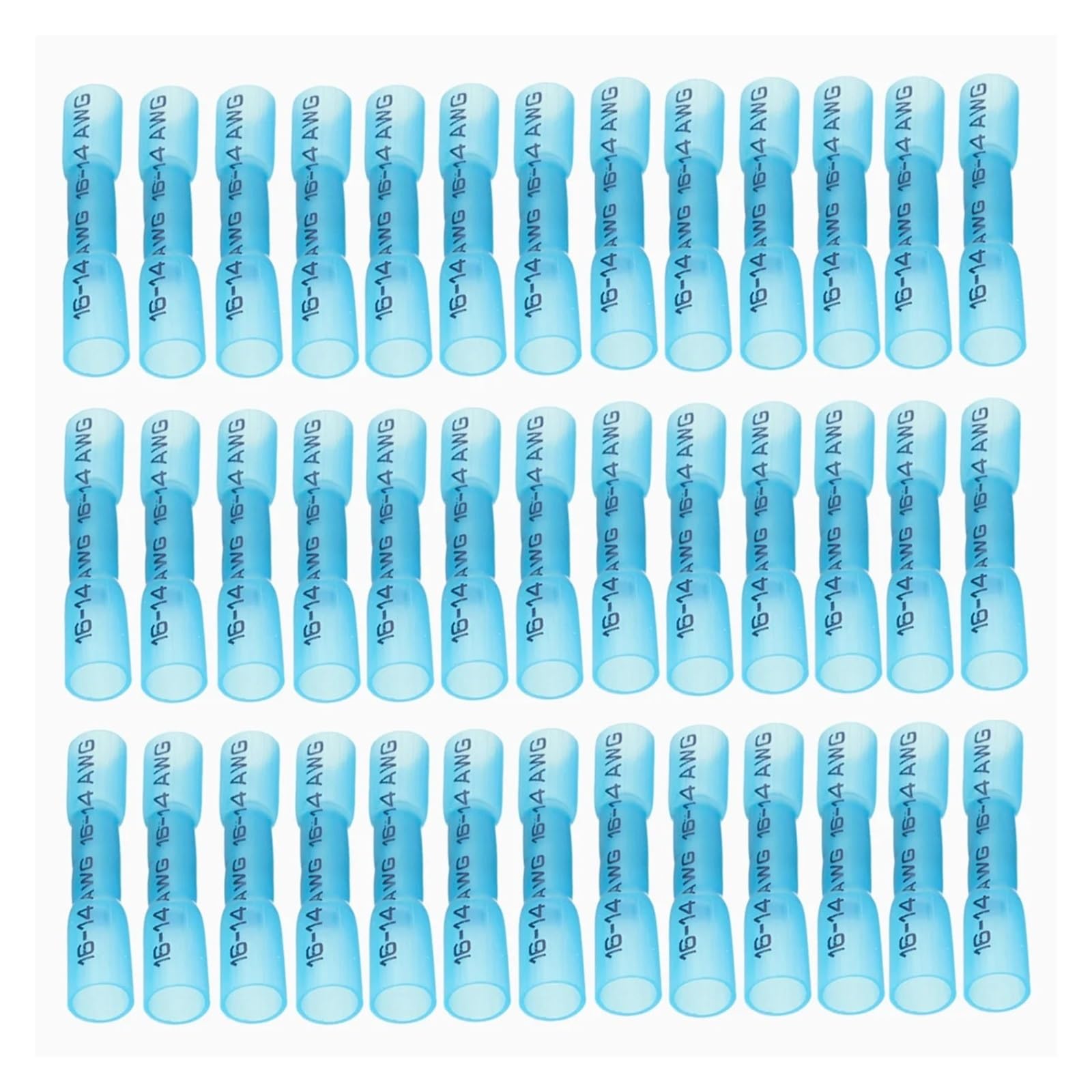 Connecteur thermorétractable bleu 100 pièces avec gaine de protection étanche