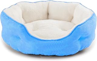 PAWSOME Round Cat Bed for Indoor Cats Clearance Washable Dog Bed for Puppy and Kitties with Slip-Resistant Bottom, Plush F... Price In India