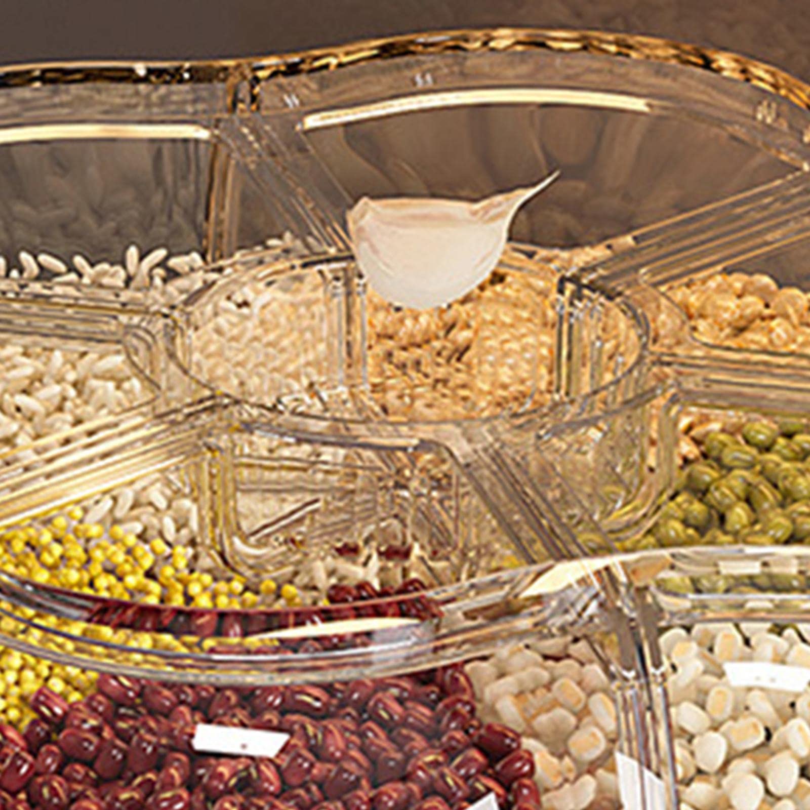 Müslispender,Lebensmittelbehälter,luftdicht,für Tee,Grün,10 kg,6 Fächer,L