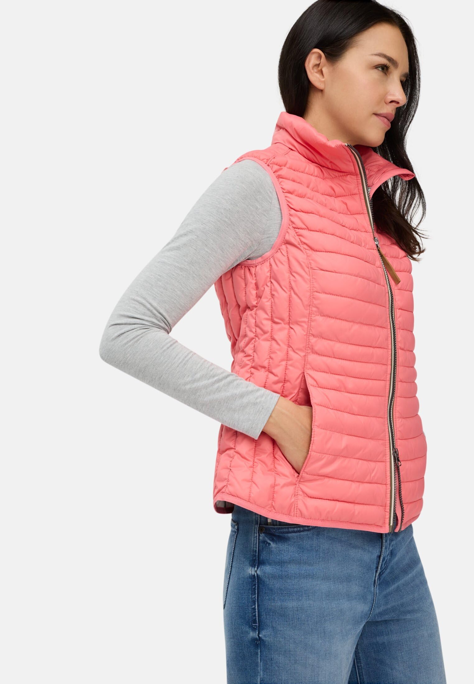 camel active Damen Steppweste mit reflektierenden Details