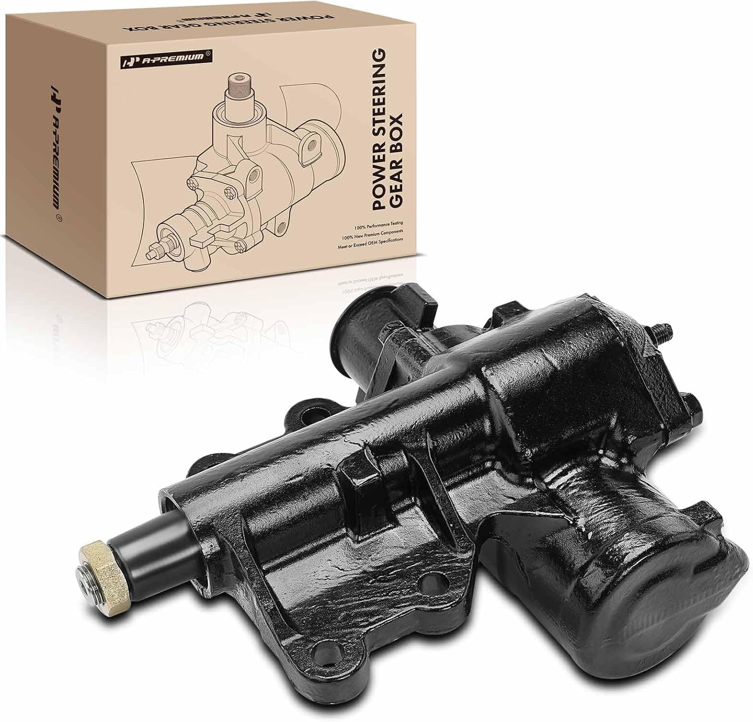 A-Premium - Power Steering Gearbox Gear Box Compatible with Ford F-100 F100 1976, F-150 F150 1976-1977, F-250 F250 1976-1979, F-350 F350 1979, 4WD Only