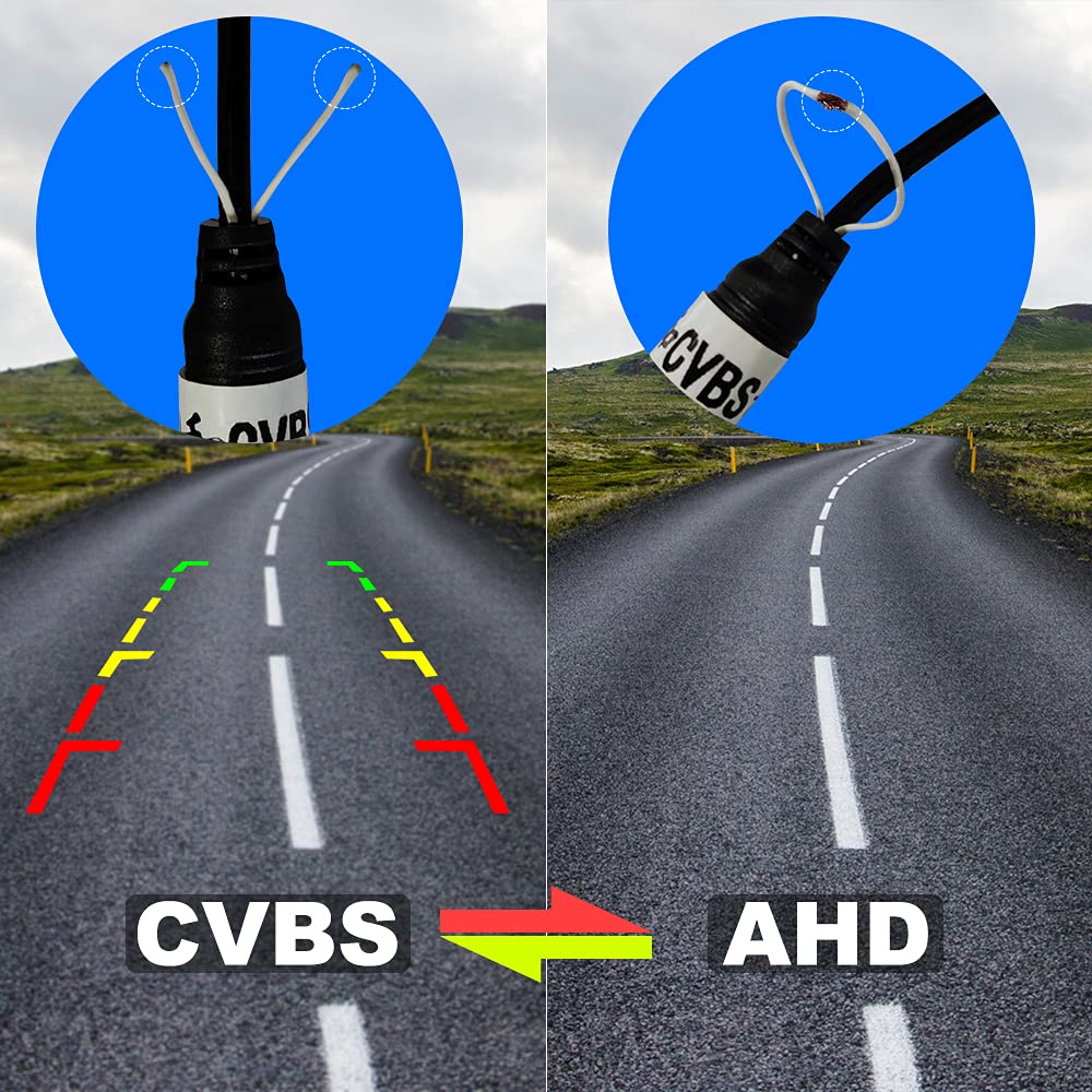 Telecamera posteriore per auto universale per auto telecamera di retromarcia con visione notturna HD 170 ° grandangolare IP68 Telecamera di retromarcia impermeabile 12V