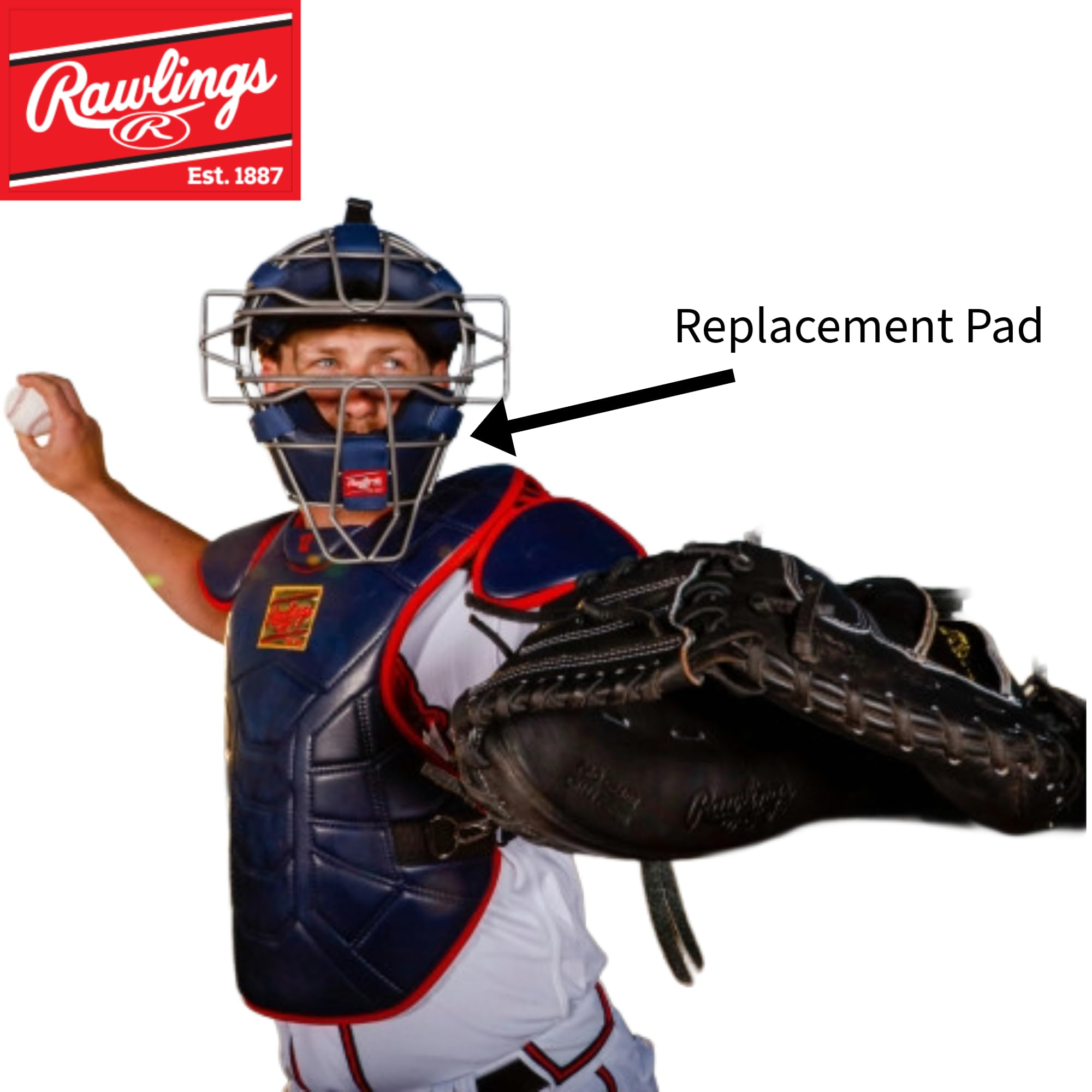 Amazon | Rawlings CMP キャッチャーマスクパッド ブラック