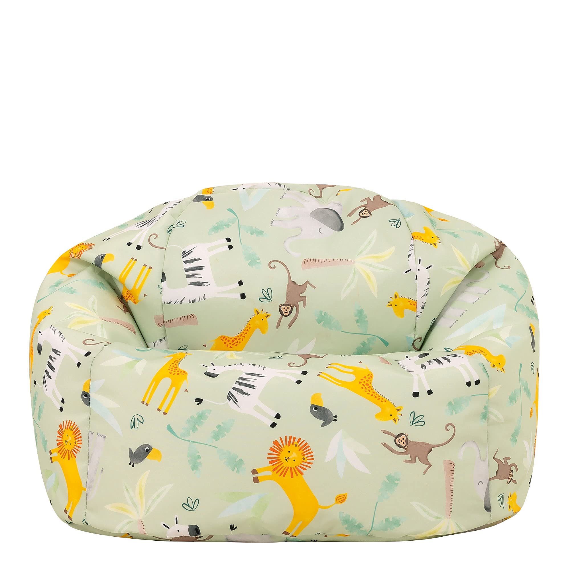 Bean Bag Bazaar Kids Bean Bag Chair, On Safari, Large Indoor Outdoor