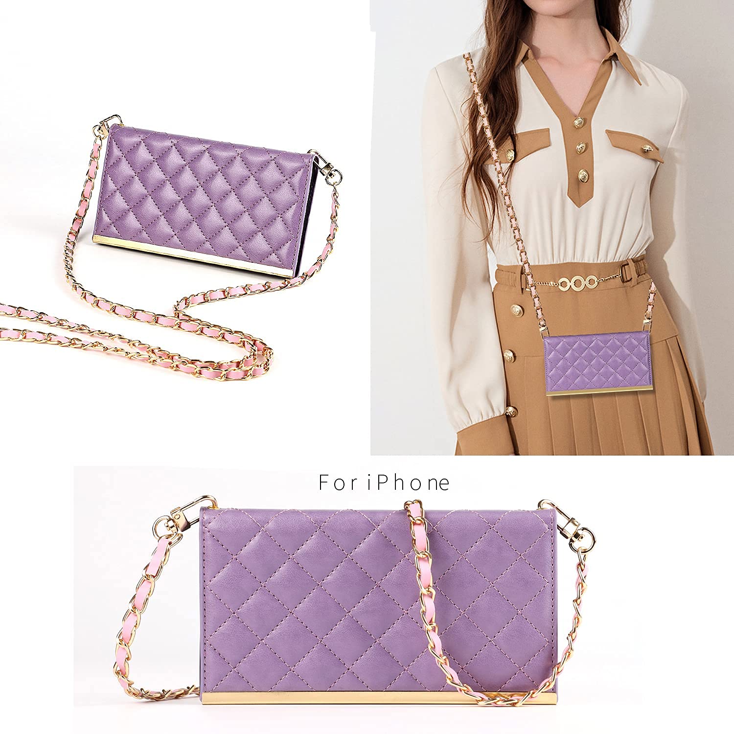 iPhone 8plus / 7plus 縄掛けケース 手帳型ケース　パープル Amazon.co.jp: Pelanty for iPhone 7 plus 縄掛けケース for iPhone 8