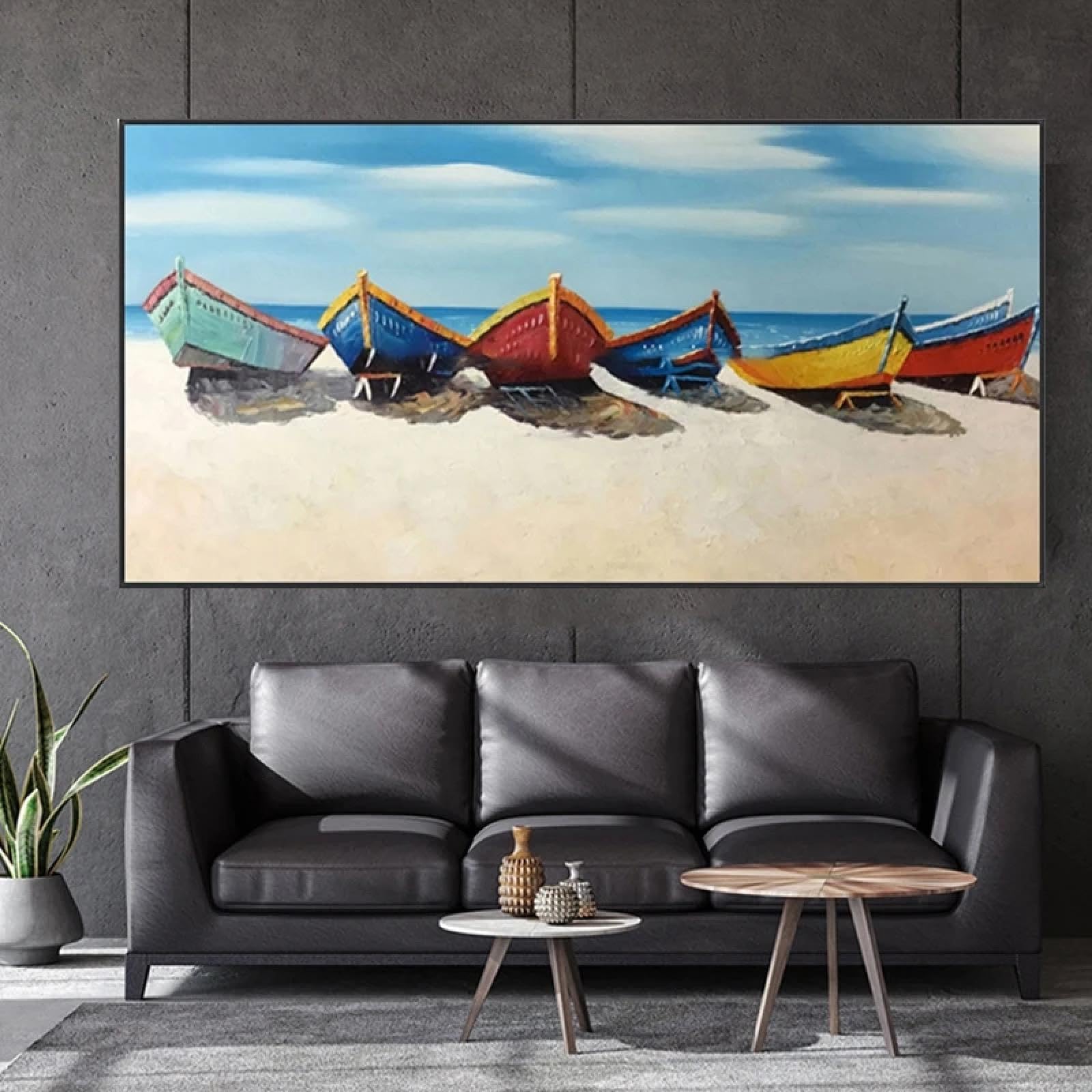 Art mural de voilier grand format pour transformer un mur vide