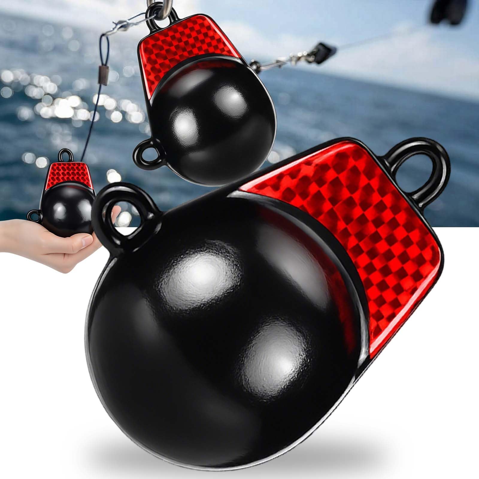 Hollowfly Coated Downrigger Ball Weight with Keel