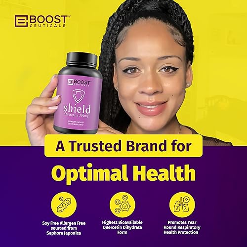 Miniatura 6 de BoostCeuticals pastillas naturales de quercetina antihistamínicas 01763 oz intolerancia a la histamina bloqueador de histamina 1