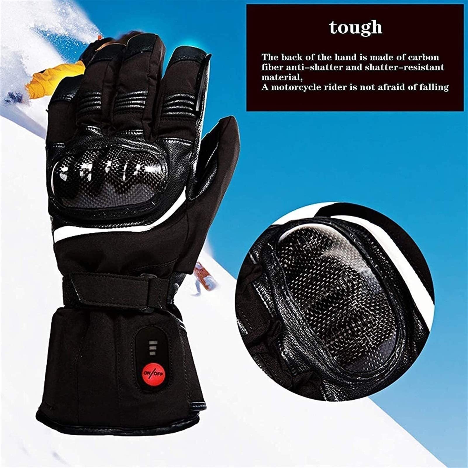 Guantes térmicos para Mujeres, Hombres, Guantes térmicos de Invierno, Pantalla táctil Guantes de Mano cálidos para Deportes al Aire Libre, Motocicleta, esquí, Acampada, Senderismo,