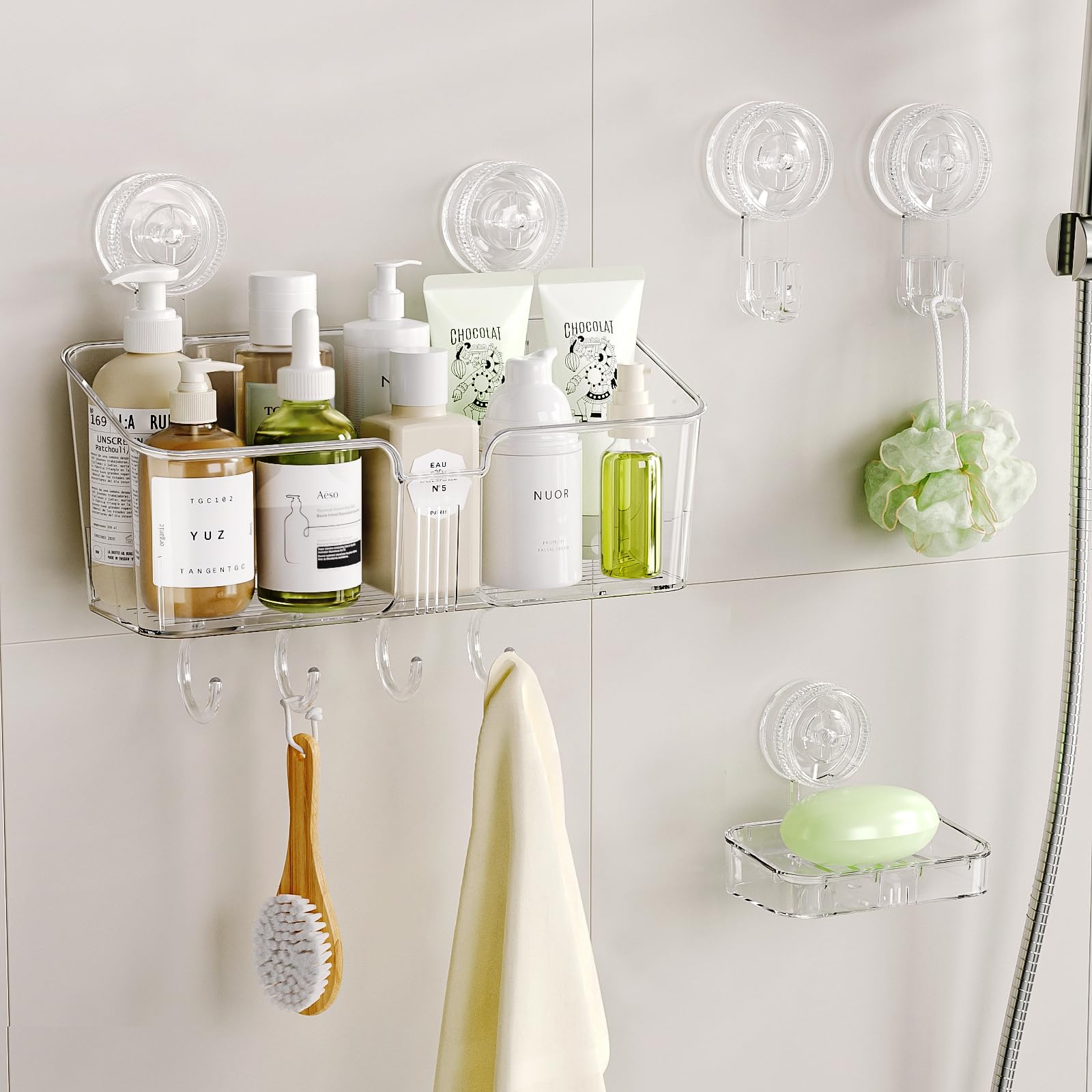LUXEAR Shower Caddy Suction Set