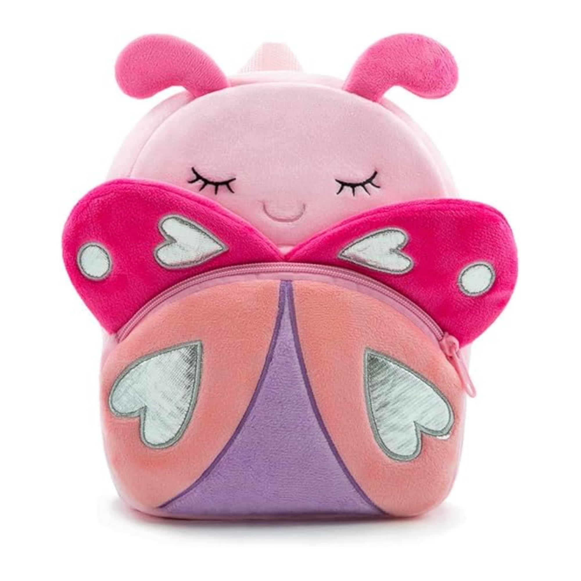 blue tree Cute Kids Backpack Toddler Bag Plush Animal Cartoon Mini Travel Bag for Baby Girl Boy 1-6 Years, Ideal for Gifting for Kids (Mother Pink Butterfly)