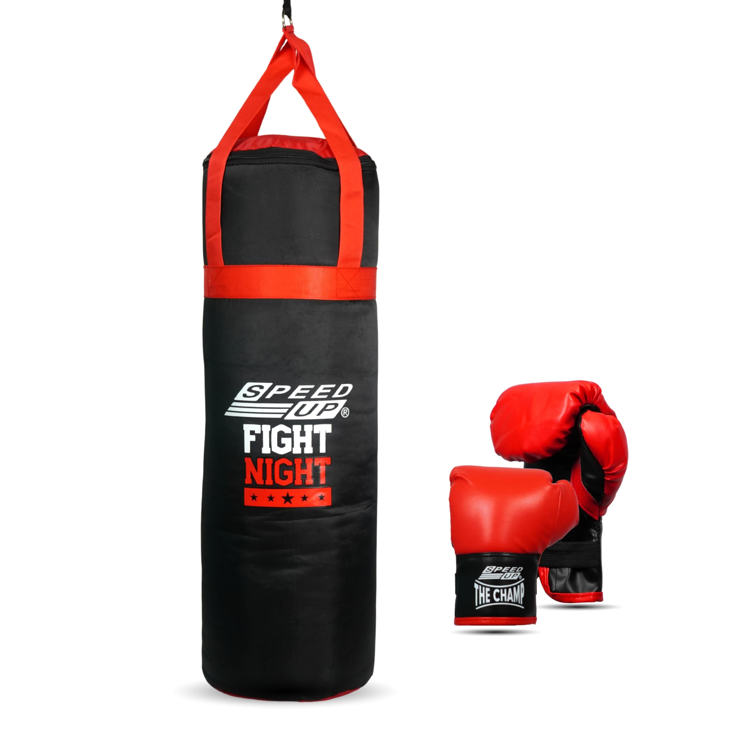 SPEED UP Fight Night Junior Plus Boxing Set, Boxing Kit for Kids with Punch Bag & Gloves-image-17