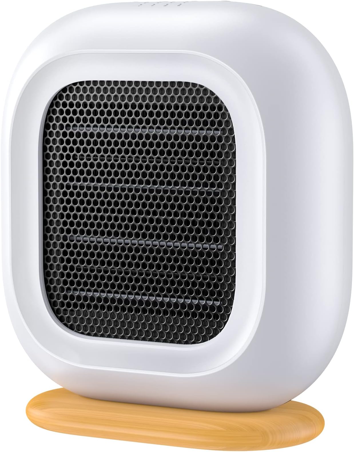SWEETFULL Space Heater for Indoor Use, 1500W Portable Electric Heater w/4 Mode Timers, Small Ceramic Heater Fan for Office Room Bedroom Desk๏ผQuiet Heat Up 220Ftยฒ๏ผ