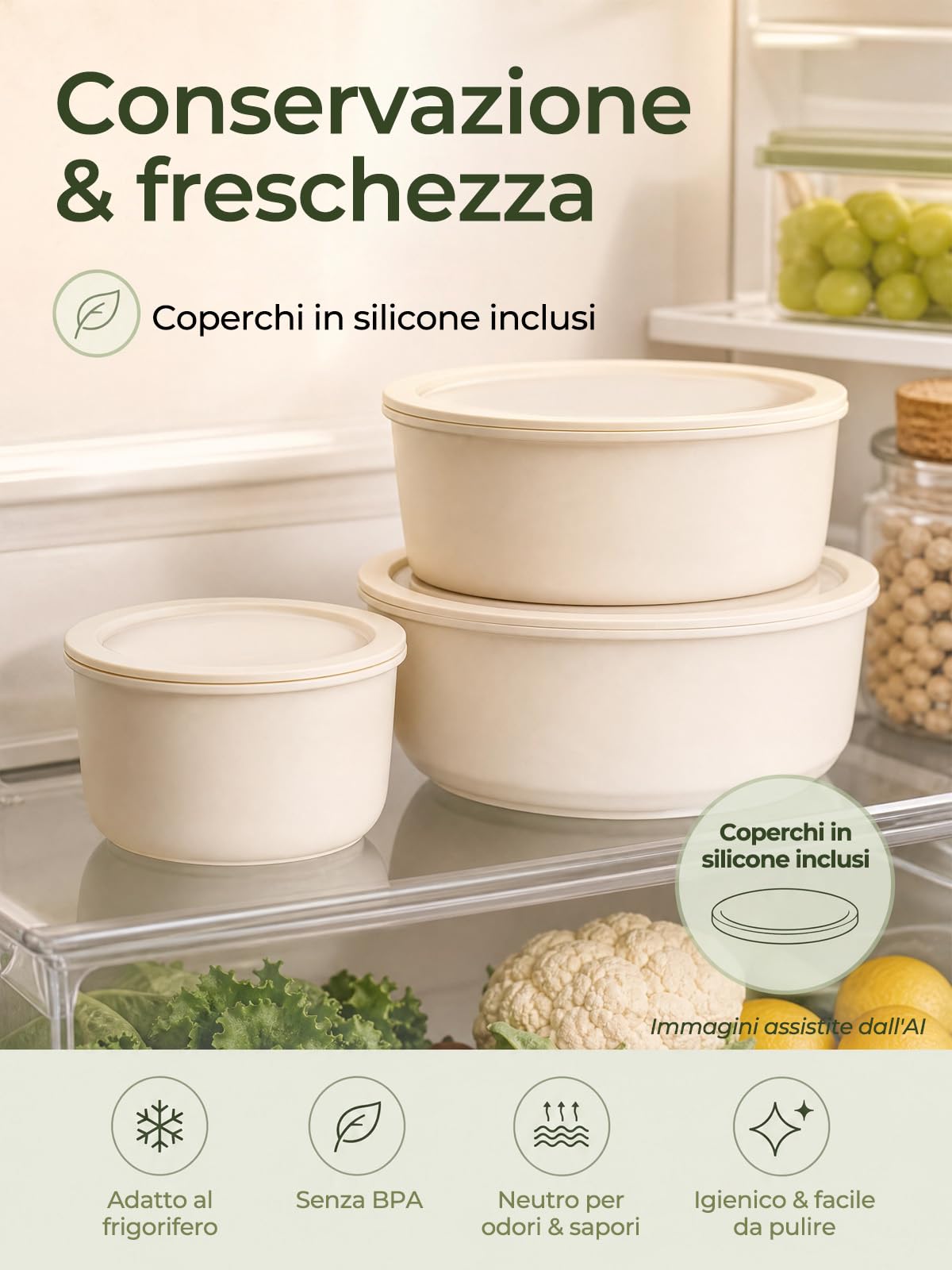 Set pentole antiaderente 17 pezzi - Batteria di cucina con manico removibile - Rivestimento ceramico antiaderente