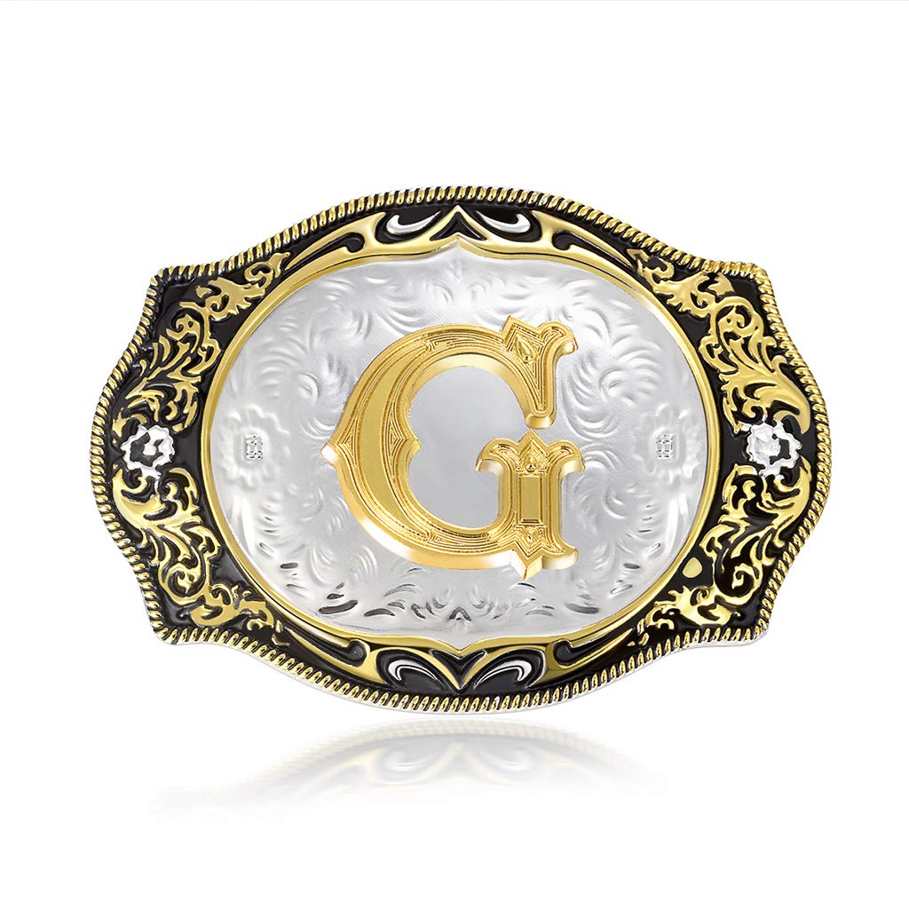 Belt Buckle Initial Letter Belt Buckles Small Size Women Girls Boys Men Western Buckles for Belt (ABC-Z)