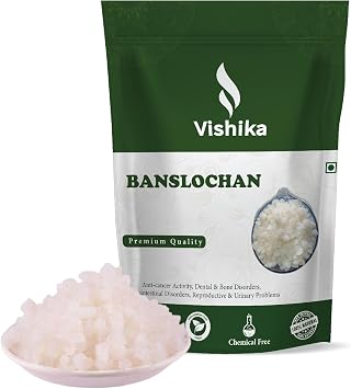 Tabashir Banslochan Spl Tabasheer Tabha Sheer Bambusa | Tabachir | Tabashir | Bamboo Manna | Vanslochan | Bamboo Silica | for Strengthen Bones & Hair Roots - 400g