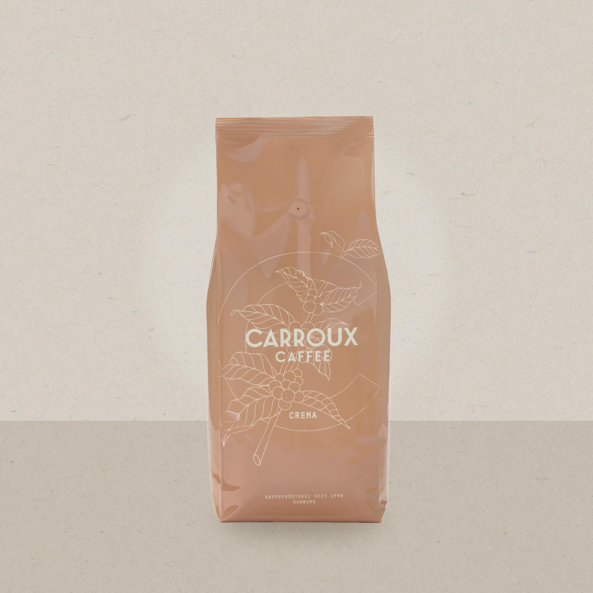 CARROUX Kaffeebohnen Crema 6x500g Pack - Feinster Premium Kaffee - Für Kaffeevollautomat u. Siebträgermaschine - Ganze Bohnen frisch geröstet