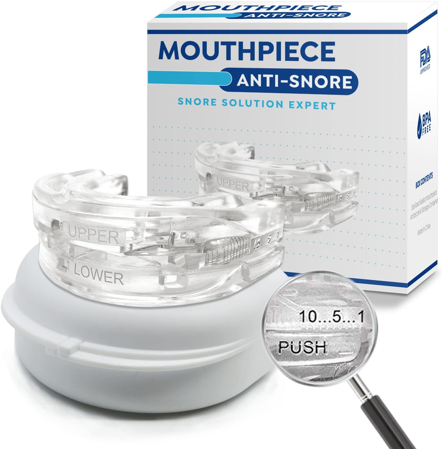 Kaluofan Dream Hero Mouth Guard - Anti Snoring Devices for Men & Women, Snore Stopper for Better Sleep
