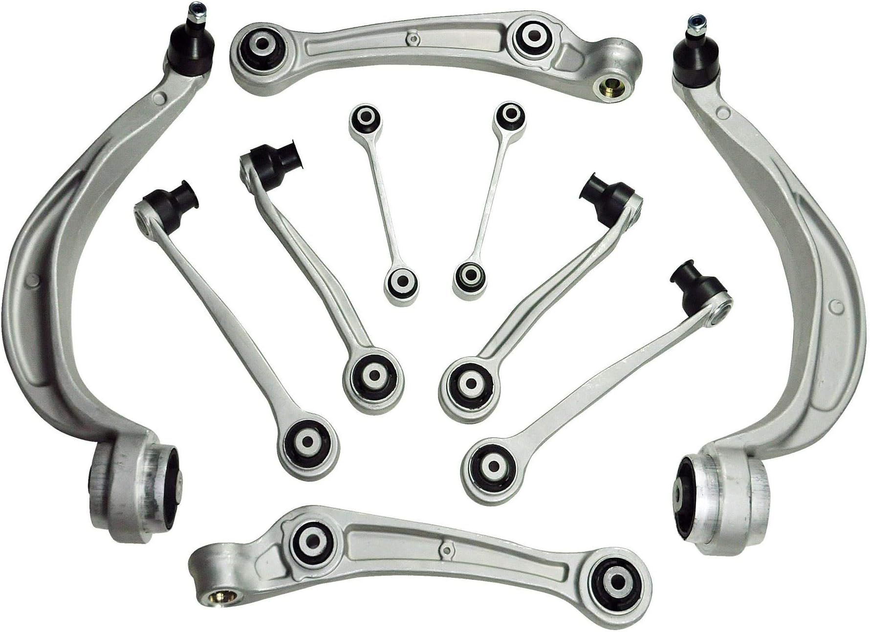 D2P Suspension Wishbone Control Arms Links Kit Replacement Front Compatible With 2008-2016 Audi A6, A7, Q5 Replaces 8K0407505A