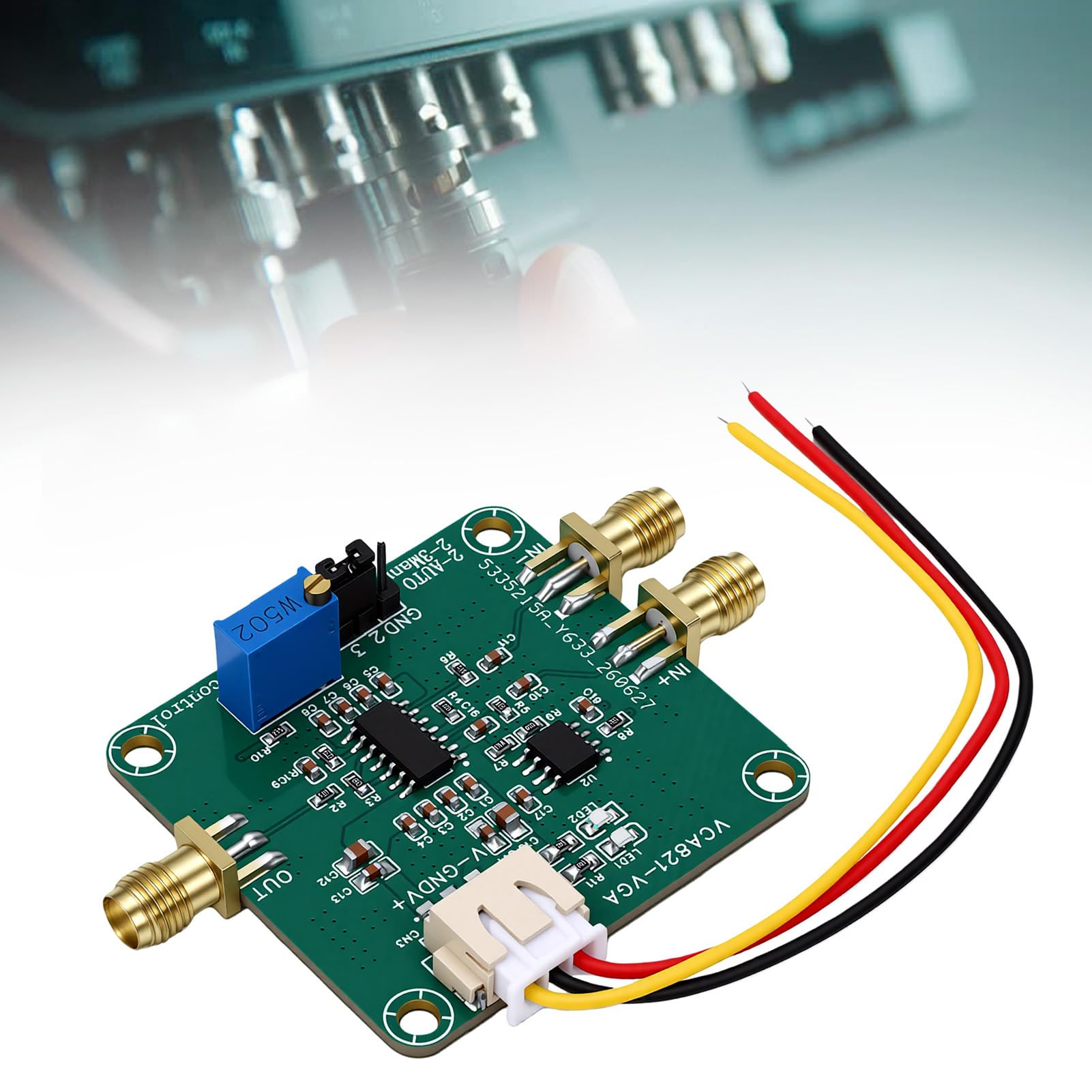 Headerbs Amplificateur à Gain Programmable, adapté 50 Ohm, connectivité SMA