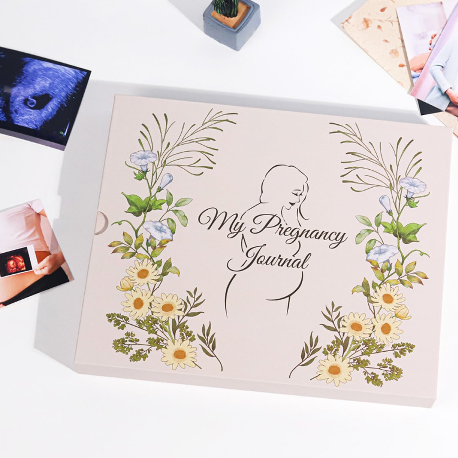 Agenda Della Gravidanza Diario E Album Di Ritagli Per Annunci E | Libro diario di gravidanza per la futura mamma per mamme, shower, compleanno, parto, maschietti, genitori