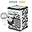 ATM Piggy Bank for Boys Girls, Vcertcpl Mini ATM Coin Bank Money Saving Box with Password, Kids Safe Money Jar for Adults with Auto Grab Bill Slot, Great Gift Toy Bank for Kids(Camouflage Gray)