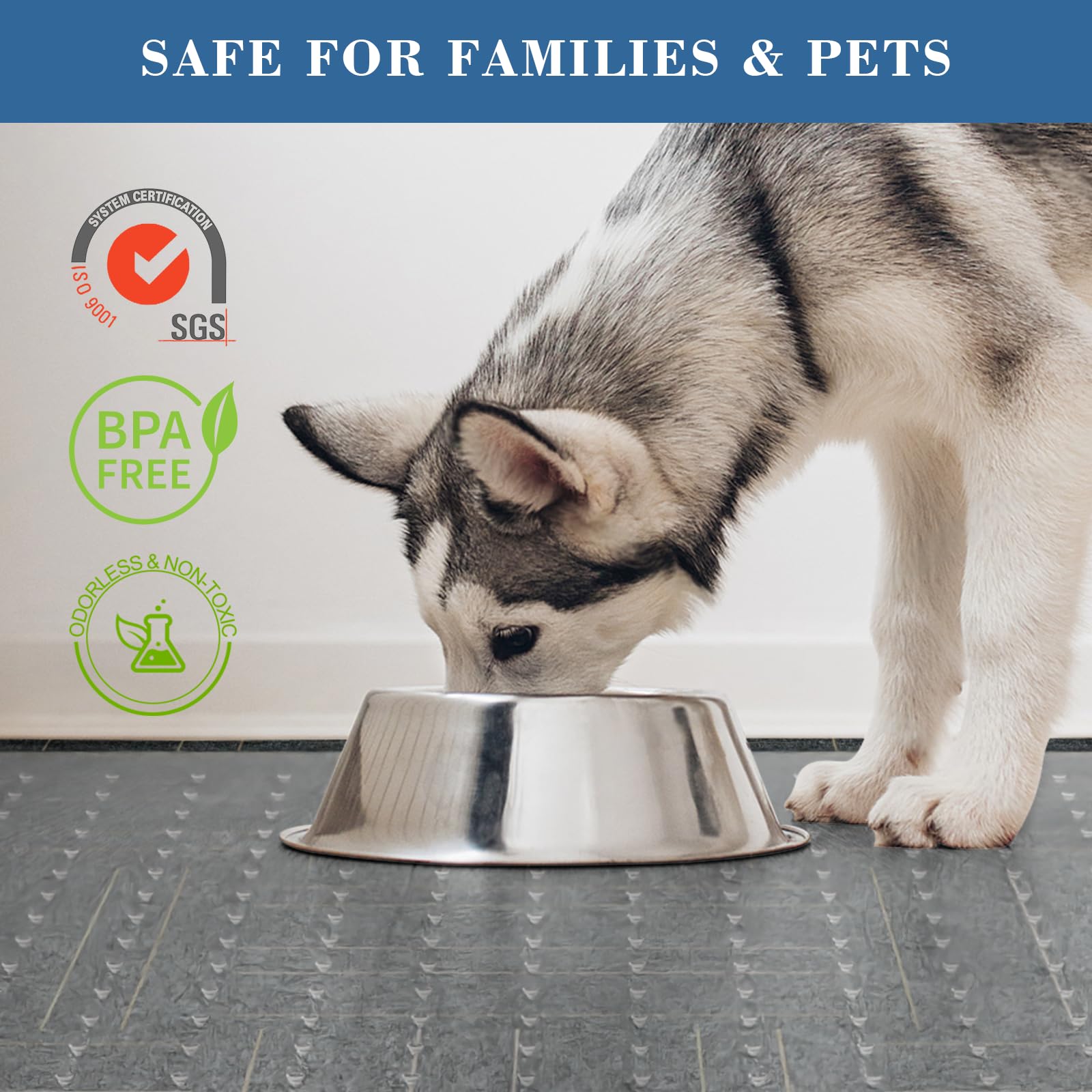 Tydle Chair Mat for Carpet 60 x 46 Chair Mat for Carpeted Floors Non-Slip Computer Under Desk Plastic — view 6