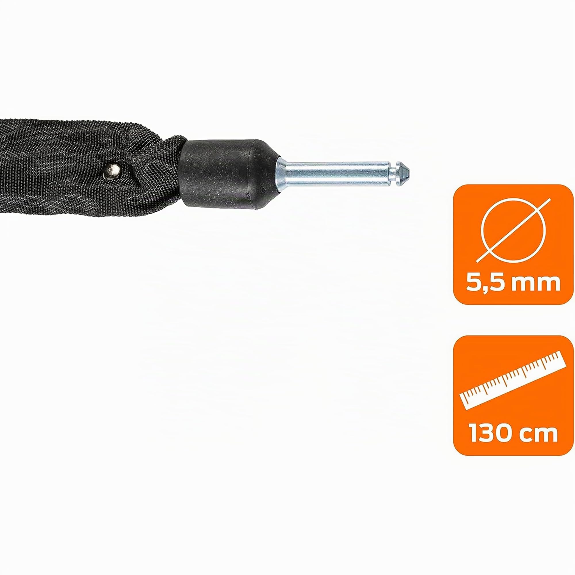 Axa Cadena ULC 130 P8CANDADO 130 cm Dia.5.5mm NEG