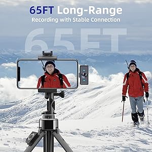 NPTCL Wireless Lavalier Microphone for iPhone 17 16 15 Android, Noise Canceling USB C Lapel Microphones Clip on Mic with Charging Case for Video Recording Vlogging TikTok