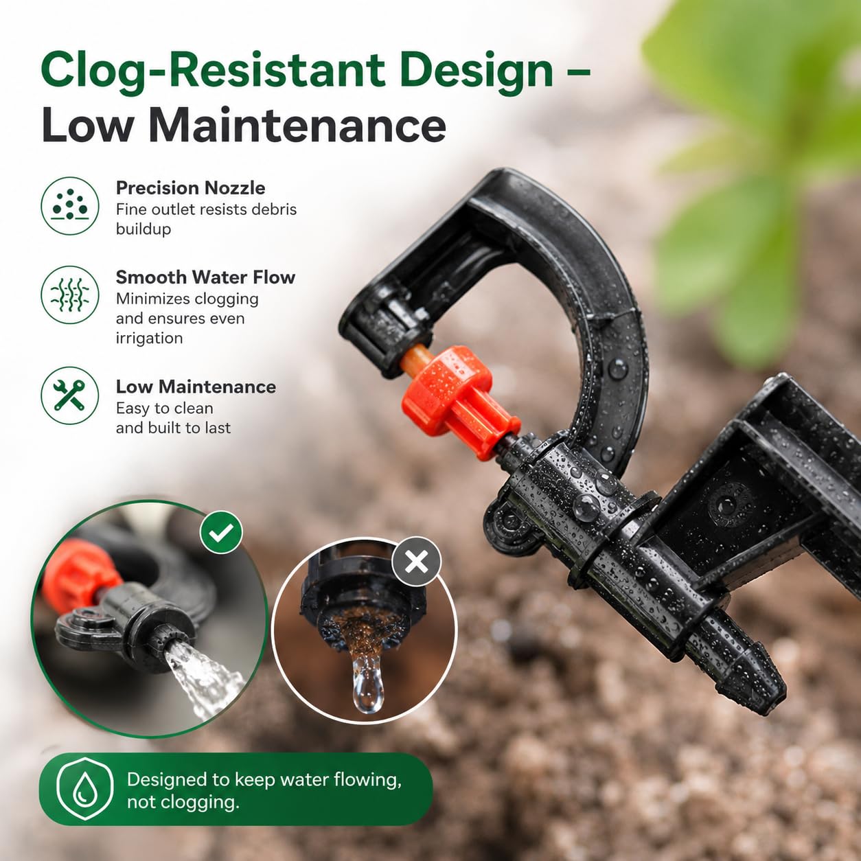 Goutteurs d'irrigation 20 pièces G-Type 360 ​​degrés de Rotation arroseur arrosage buse de pulvérisation Accessoire pour pelouse de Jardin