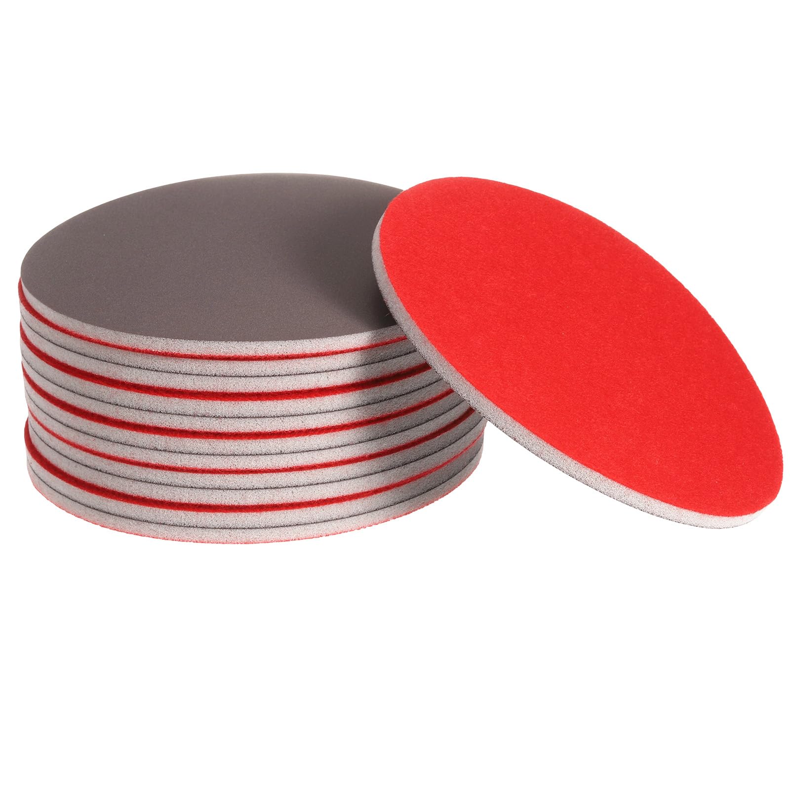 uxcell 12pcs 3000 Grit Sanding Sponge 6 Inch Hook and Loop Sponge Sanding Disc Wet/Dry for Car Wood Drywall Metal