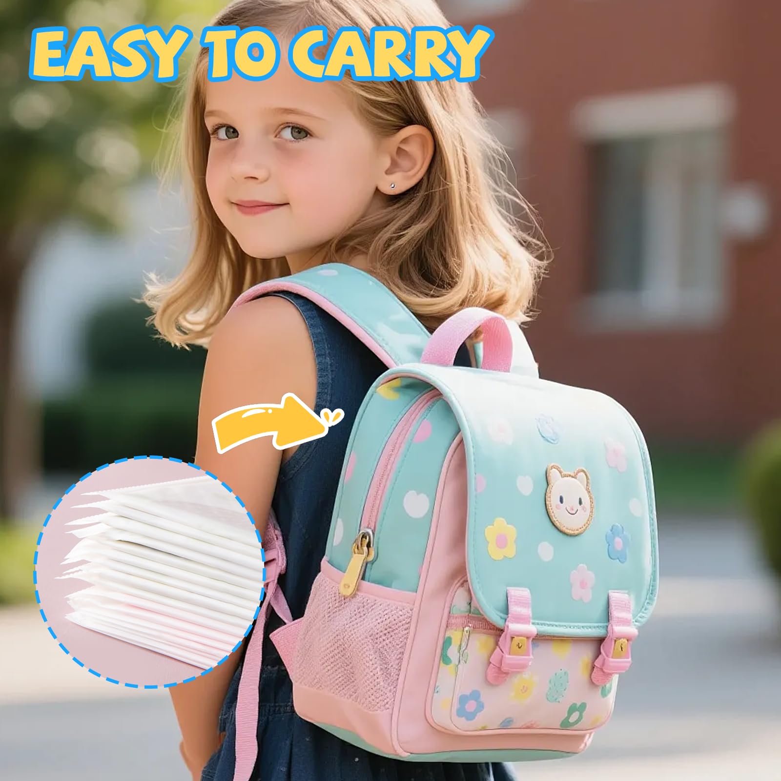 Einweg Lätzchen, 40 Pcs Lätzchen Baby EinwegläTzchen, Wasserdichte ReiseläTzchen mit Food Catcher Tasche, Einfach Zu Handhaben In Der GrößE Verstellbar, Für Jungen und Mädchen Reisen Outdoor-Einsatz