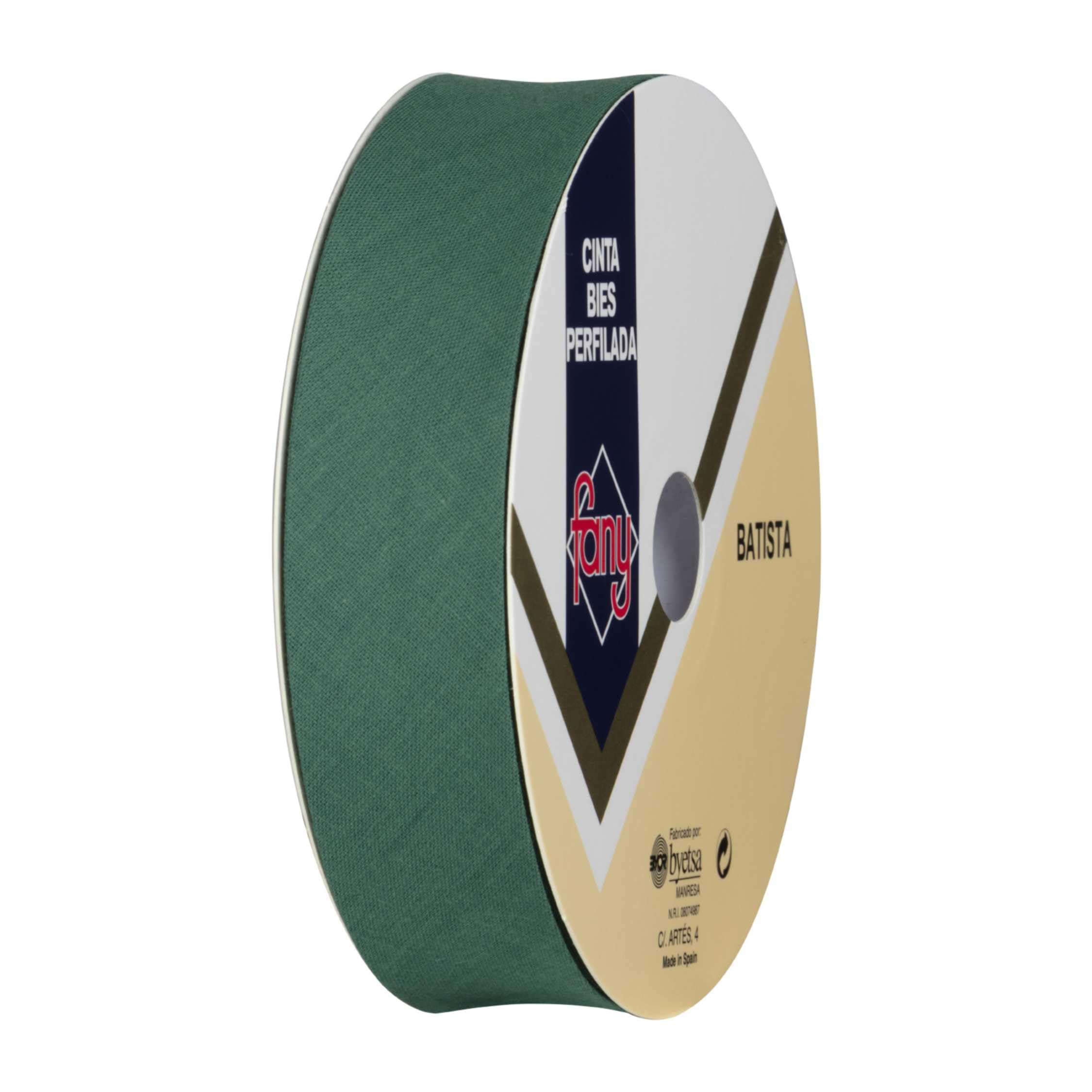 Discover Lifestyle & Fashion Fabrics Bias Binding Tape Polycotton Poly Cotton Sewing Piping Bunting Decorative Trim Edging Hemming Huge Colour Range | 18mm Wide (25 Metre Roll, Bottle Green)