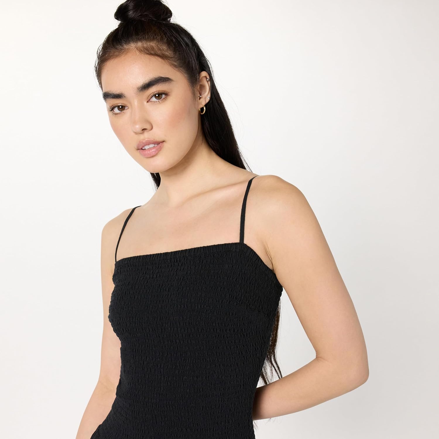 The Drop Womens Florencia Smocked Bodice Linen Maxi Dress - Image 3