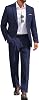 Traje para hombre COOFANDY de ajuste clásico, conjunto de 2 piezas, blazer casual de un botón para boda o negocios, separados, estándar global reciclado ISCC PLUS 1