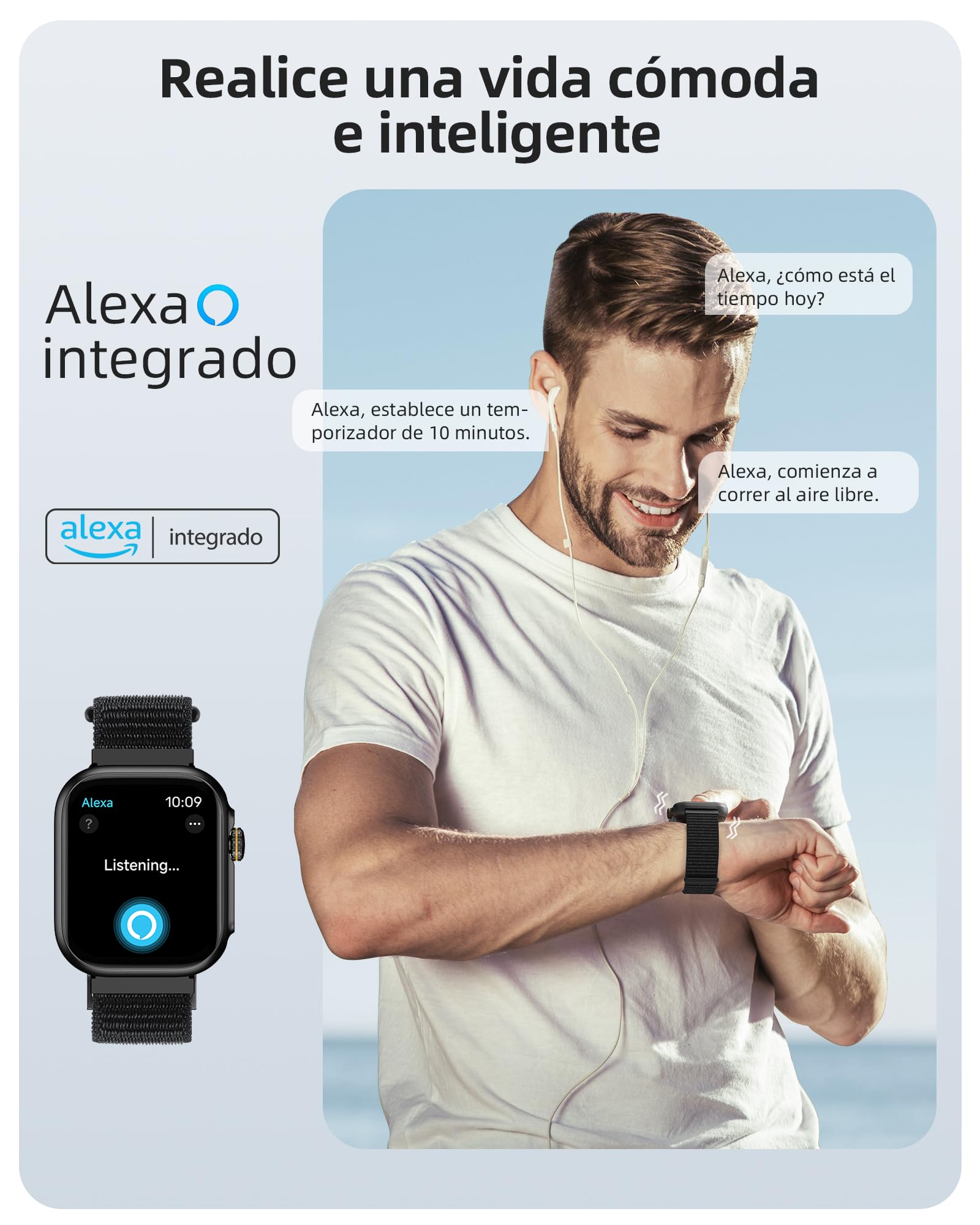 Parsonver Reloj Inteligente Hombre Mujer con Llamadas, Smartwatch con GPS Incorporado, 30M Impermeable, 1,85" Reloj Inteligente Hombre con 100+ Soportes, Frecuencia Cardíaca, Sueño, para Android & iOS